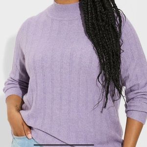 Torrid Vegan Cashmere Turtleneck Tunic Sweater